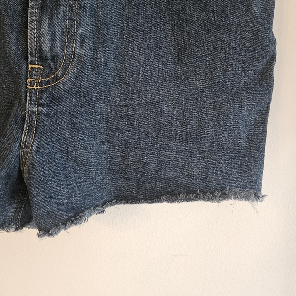 Everlane The High Way Dark Blue Denim Shorts - Picture 2 of 10